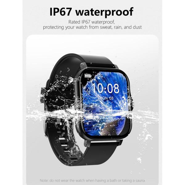 Sedentary Reminder IP67 Waterproof Smartwatch Blood Pressure OEM