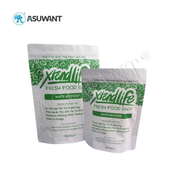 Plastic Biodegradable Mylar Food Packaging Bags Resealable Matte / Glossy