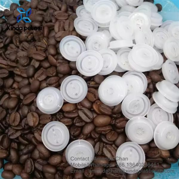 One Way Adhesive Degassing Valve Coffee Valve For Coffee Packaging Bag
