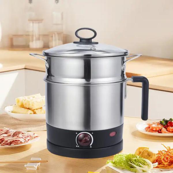 1.2L Electric Hot Pot Cooker Electric Cooking Pot With Separable Base