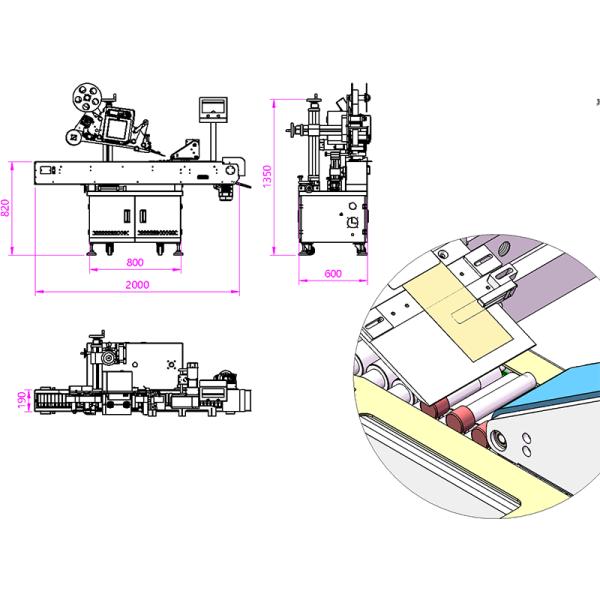 Garment Shops 200 KG Cosmetic Bottle Sticker Machine for Small Round Shape Labels