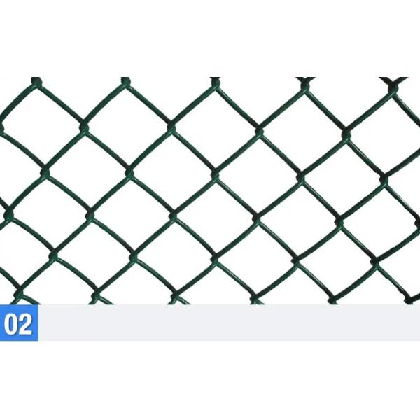 Long Flife Span Aluminum Coated Chain Link Fence Good Corrosion And Rust Resistance Performance