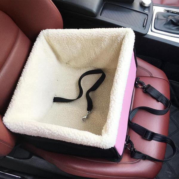 Washable Coral Fleece Pet Carrier Dog Car Seat Bag Cover