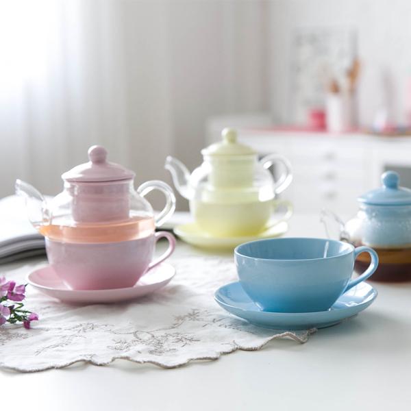 Drinkware Type Coffee Tea Sets Europe Design Style Clear Glass Teapot Set with Infuser