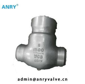 Quality Stellite Overlay Disc API Valves Swing Check Valve BW Welding WCB WC6 LCB Body 800Lb~1500Lb for sale