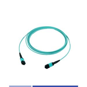 Quality 12 Fibers Plenum MTP Patch Cord Multimode OM3 Female 3m Type B for sale
