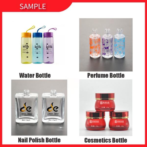 dia 80mm Cylindrical Screen Printing Machine For Plastic Bottles pneumatic