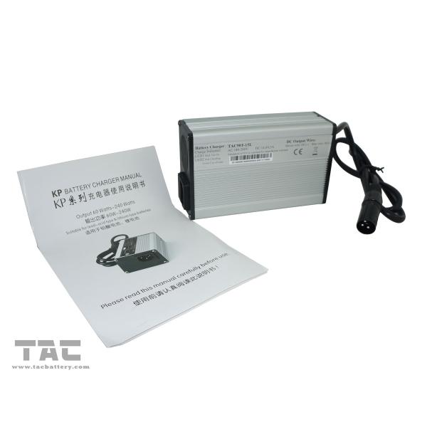 Aluminum Shell IEC Automatic Battery Chargers For LiFePO4 Battery Pack 24V / 36V