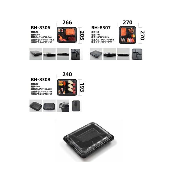 Factory Wholesale Food Container Packaging Disposable Plastic Blister Tray for Sushi