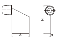 White Zinc Silver Welding Gate Stoppers Adjustable Floor Mounted