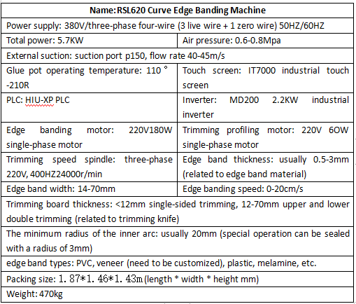 Curve Line Wood Edge Banding Machine Mdf Lipping Machine For Cabinet 0-20cm/S