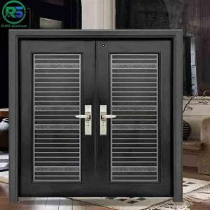 China 35MM Thickness Black Aluminum Door  Architectural Suspended Fireproof Door on sale