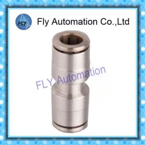 Quality Pneumatic Tube Fittings straight through the whole copper nickel quick couplings PG series for sale