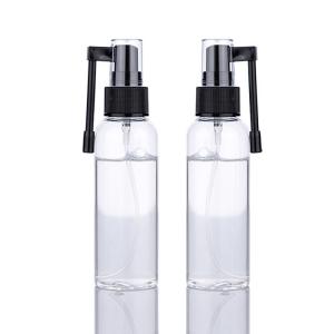 China 18/410 Medical Black Plastic Nasal Spray Bottle Anitary and Sterile for Easy Carrying. on sale