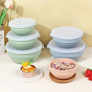 Upgraded Silicone Sourdough Bread Proofing Basket With Handles - Reinforced Rim