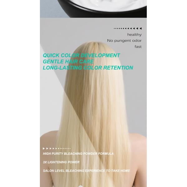 Hair bleaching powder application