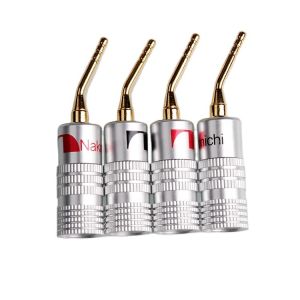 Copper Male Pin Nakamichi Banana Plugs Multipurpose Gold Plated