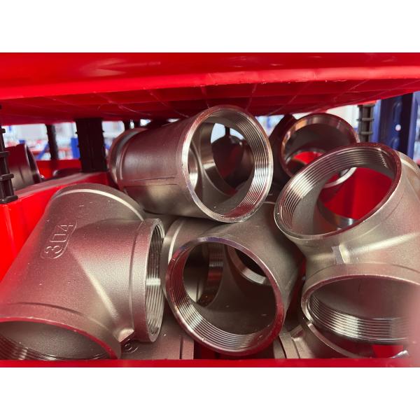 Stainless Steel Female Thread Tee Fitting 316 304 Threaded Socket Welded