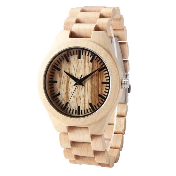 Hot Sale cheap wooden wrist watch with custom colorful wooden watch For Men