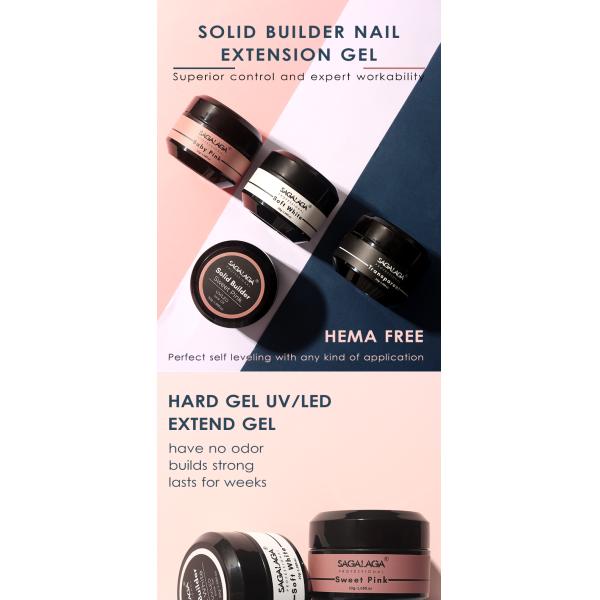 Gel Long-Lasting Builder Hard Extension Gel for More Colors Nails Building Extensions Nail Strengthener Sculpture Gel