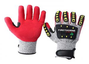Quality HPPE Liner Mechanic Impact Resistant Work Gloves 13 Gauge CE Approved for sale