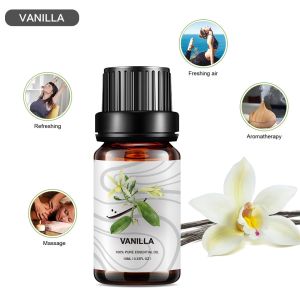 Organic Vanilla Pure Natural Essential Oils 10ml USDA Aromatherapy