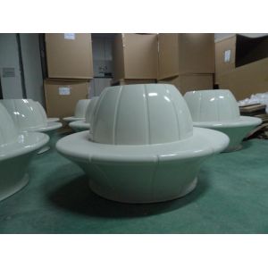 Custom Logo Resin Table Sets Garden Fiberglass Table Bench Furniture