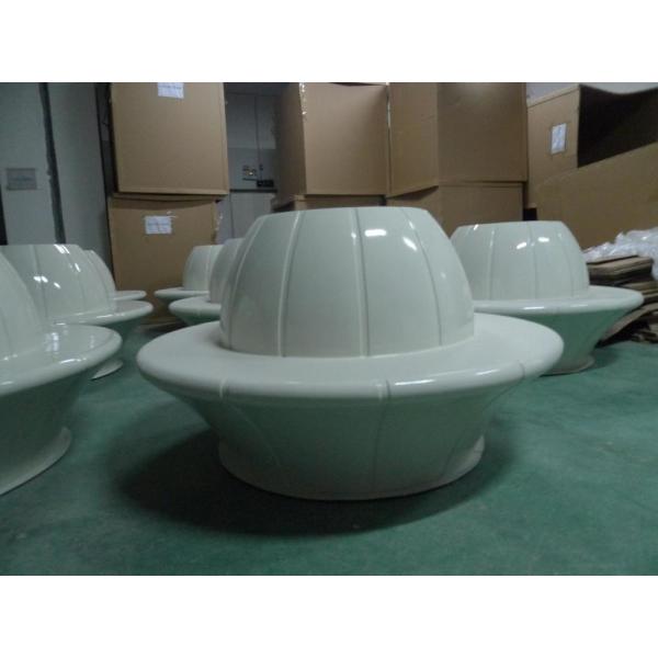 Custom Logo Resin Table Sets Garden Fiberglass Table Bench Furniture