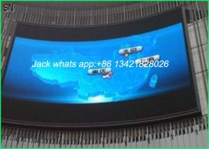 China Slim P10 Outdoor Curve LED Display , LED Large Screen Display Quick assemble on sale