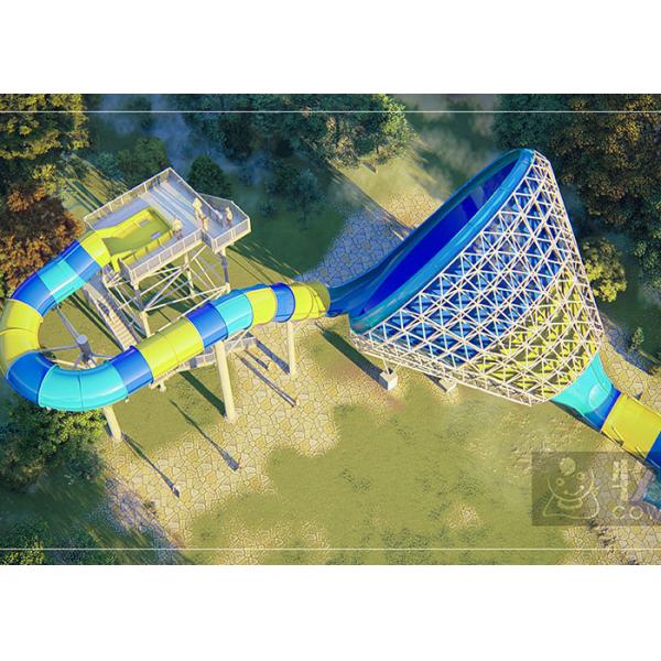 Fiberglass Tornado Water Slide Factory In China Outdoor Amusement Park Equipment