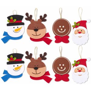 Animals Pendant Felt Christmas Tree Ornaments 2mm Thickness