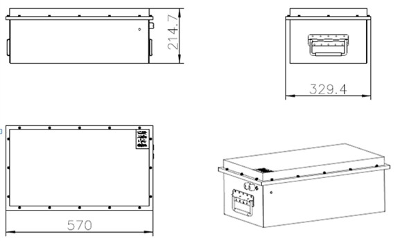 Electric Tricycle 48v Lifepo4 Battery Prismatic Cells 48V 80A Quick Charge Mode