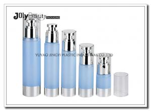 Clear Plastic Airless Pump Bottles Containers , Empty Cosmetic Containers