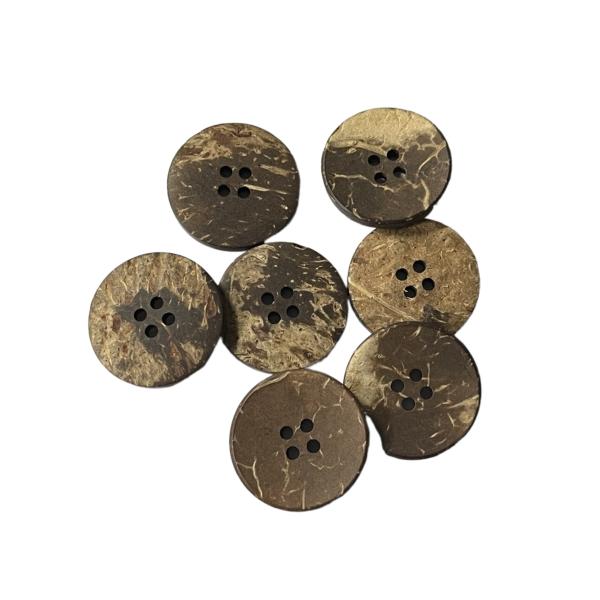 ODM Natural Coconut Buttons 4 Hole 38L Round Shape Fashionable