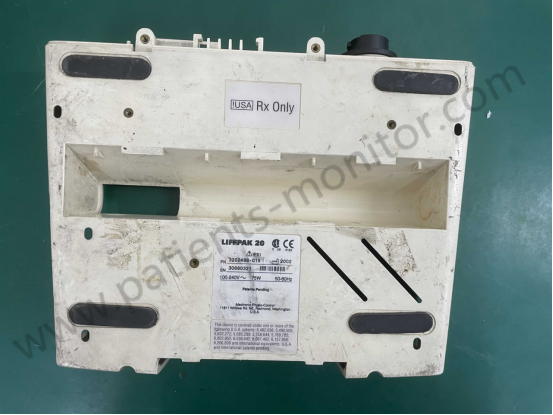 Med-tronic Lifepak20 LP20 Defibrillator Monitor Bottom Cover 3200625-005 Back Panel White Plastic Medical Spare Parts