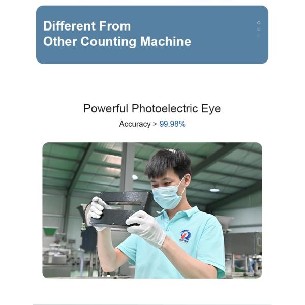 PLC Automatic Counting Machine For Tablet Capsule Gummy Counting Rate > 99.8%