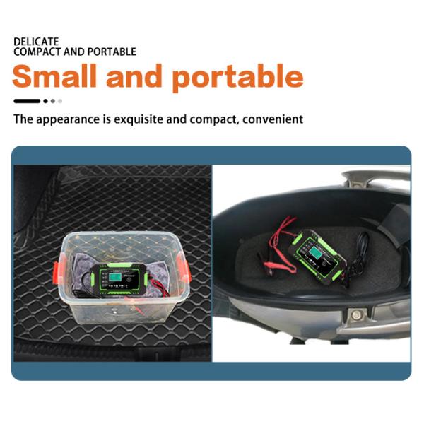 Pulse Repair Motorcycle Lead Acid Battery Charger 12V 6A