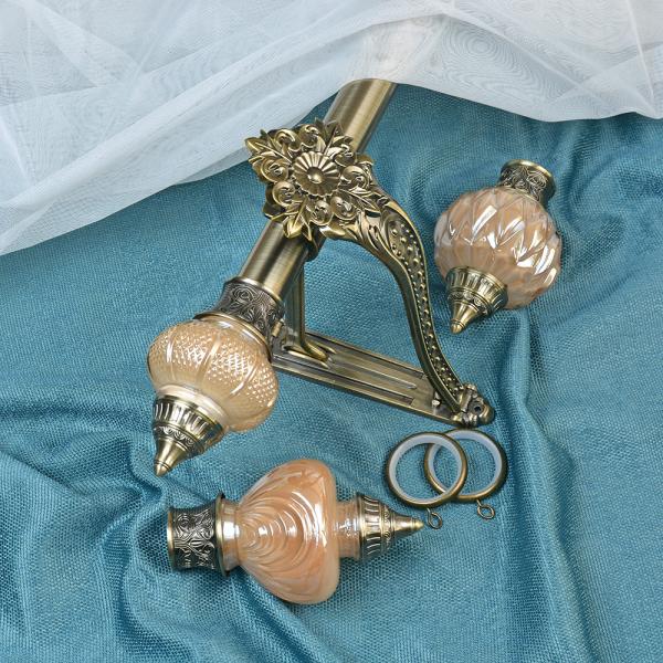 Iron Window Curtain Rod Home Hardware Decoration Extendable Metal Curtain Pole