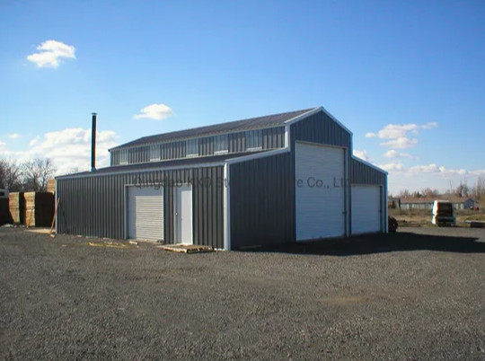 Prefabricated Light Steel Structure Store Shed Car Park Garage Steel Workshop