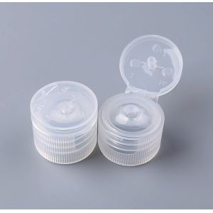 Quality Ribbed Screw Cosmetic Bottle Caps Transparent 20/410 24/410 for sale