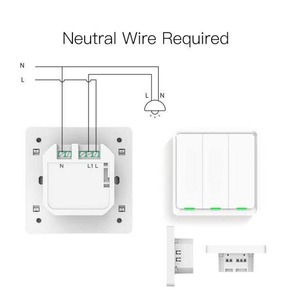 Cheap Smart Switch Work Without Internet Blue tooth Mesh Wireless Remote Control No Wifi Zigbee Required Light Switch Al