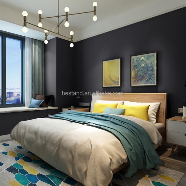 Removable Peel and Stick Plain Wallpaper Self-Adhesive 3D Decorative Wallpaper for Entertainment in Apartments