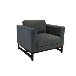 Quality Modern Lobby Lounge Furniture Metal Frame Single Sofa Armchair for sale