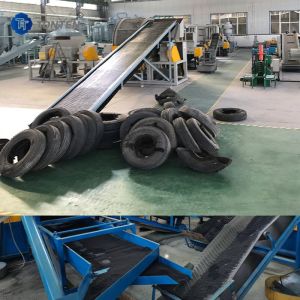 China Waste Tyre Recycling Plant Rubber Crusher Tire Grinder Machine on sale