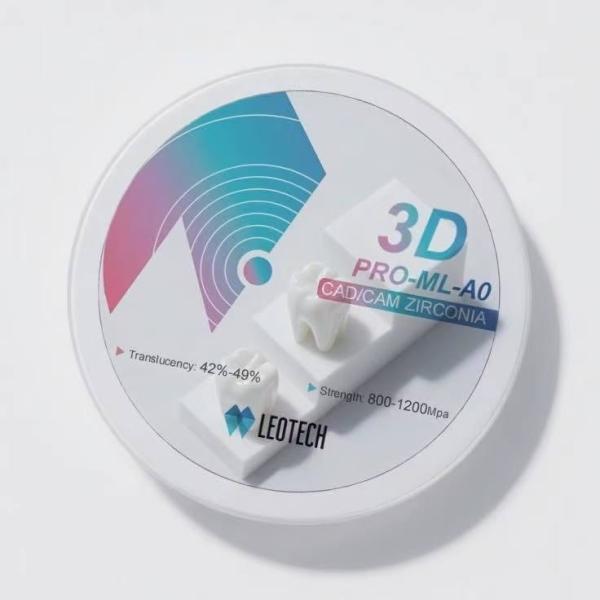 3D CAD/CAM Zirconia Block 42-49% Translucency Full-Arch Prosthesis Al₂O₃