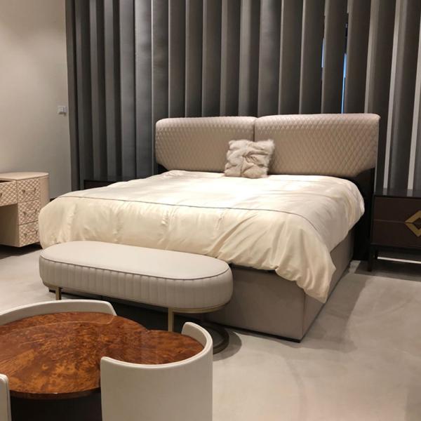 Pine Luxury Double King Size Bed 1.8x2.0m Modern Bedroom Furniture Sets