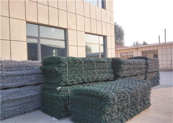 Buy Plastic PVC Coated Gabion / Steel Double Twisted Hexagonal Wire Mesh Box at wholesale prices