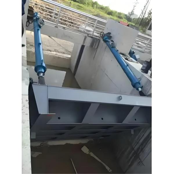 Alloy Steel Water Conservancy Hydraulic Cylinder 1200mm Stroke For Sluice Valve Operation