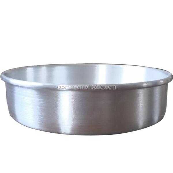 6*2 inch aluminum round non removable bottom cake pan