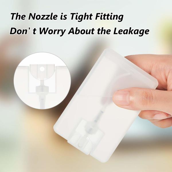 Perfume Empty Plastic Bottle 20ml Credit Card Size Spray Bottle No Leakage